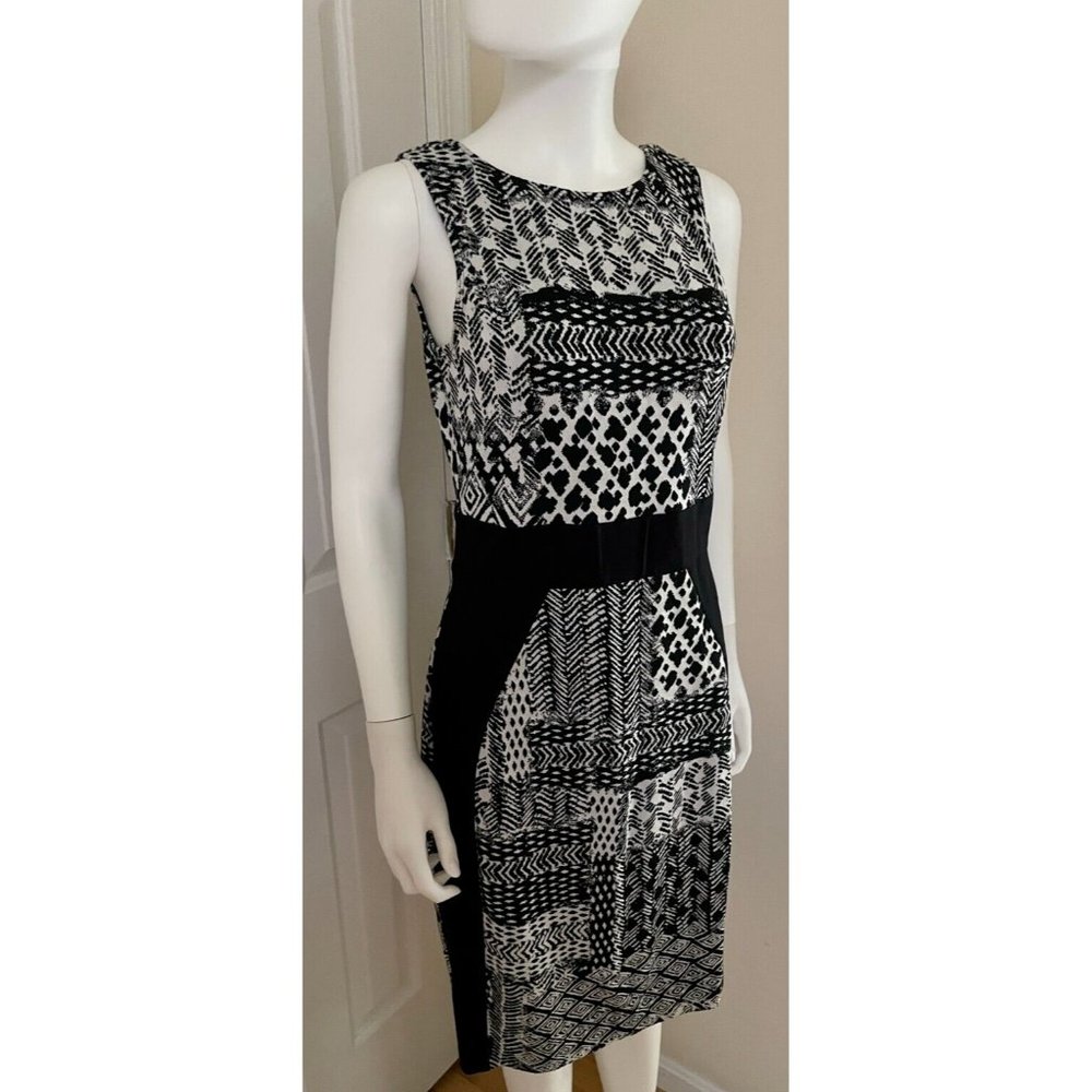 Yoana Baraschi Womens Dress Size Medium M Black and White Cocktails